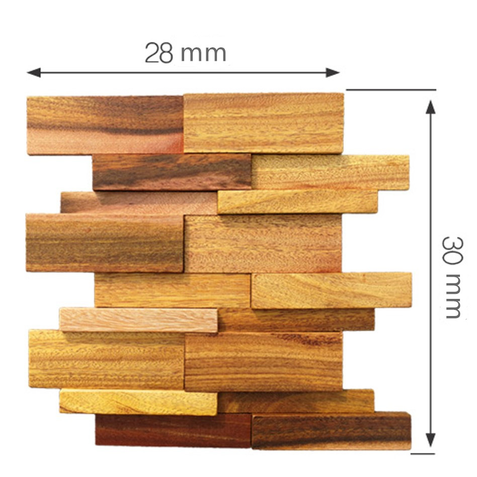 Hot sale easy DIY 3D wooden wall panel