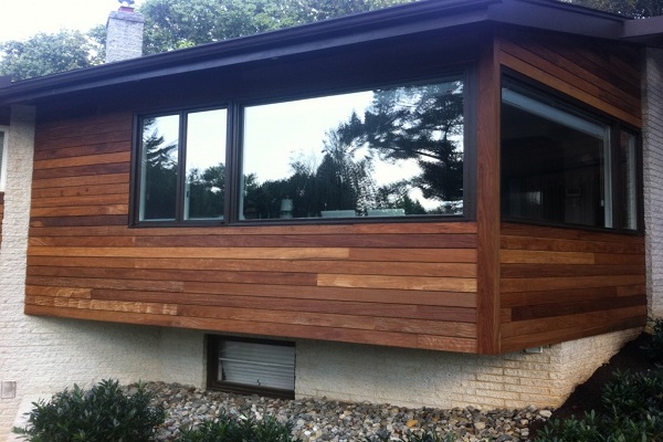 Brazilian Cumaru shiplap joint solid wood timber cladding